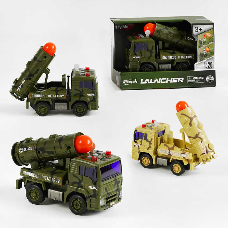 Picture of Машина військова WY 440 B /441 B (36) 2 види, масштаб 1:20, звуки, підсвічування, інерція, рухомі елементи, в коробці