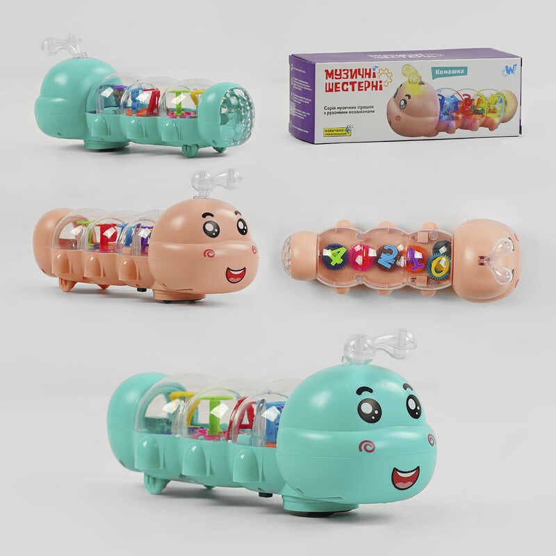 Picture of Музична комашка 62086 (96) "WToys", УКРАЇНСЬКЕ ОЗВУЧУВАННЯ, шестерні, пісня, підсвічування, автоматичний рух, в коробці